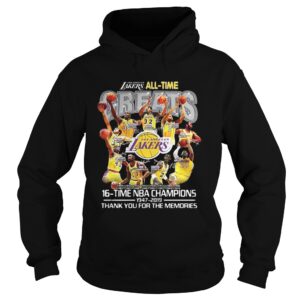 Los Angeles Lakers all time 16 time NBA champions shirt