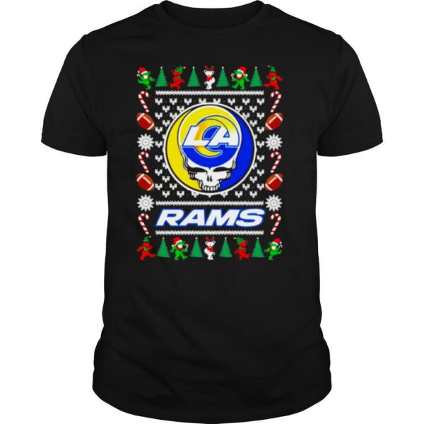 Los angeles rams grateful dead ugly christmas shirt