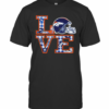 Love Denver Broncos Football T-Shirt