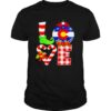 Love Flag Of Colorado Elf Pajama Christmas shirt