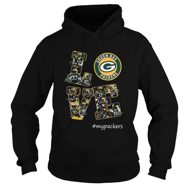 Love Green Bay Packers mypackers signatures shirt