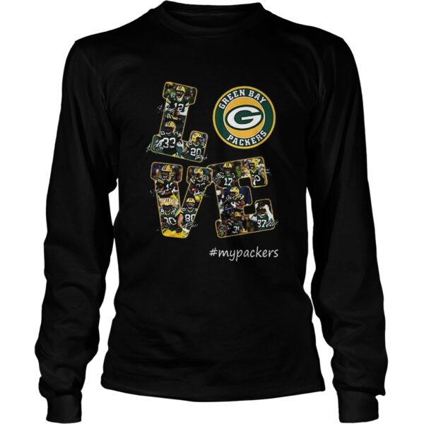 Love Green Bay Packers mypackers signatures shirt