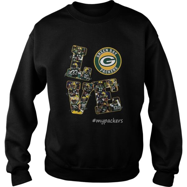 Love Green Bay Packers mypackers signatures shirt