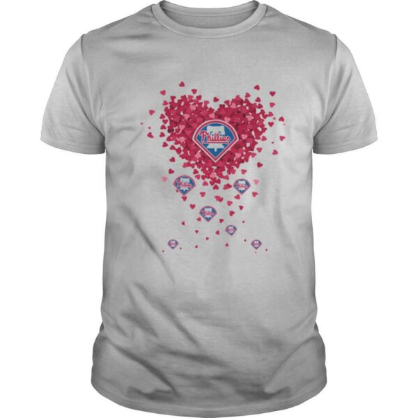 Love Philadelphia Phillies Baseball Heart Diamond shirt