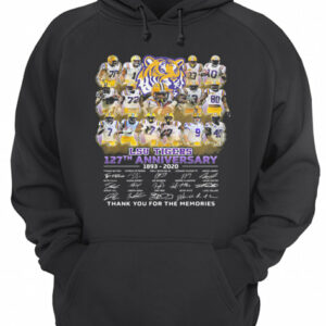 Lsu tigers 127th anniversary 1893 2020 thank you for the memories signatures shirt 3
