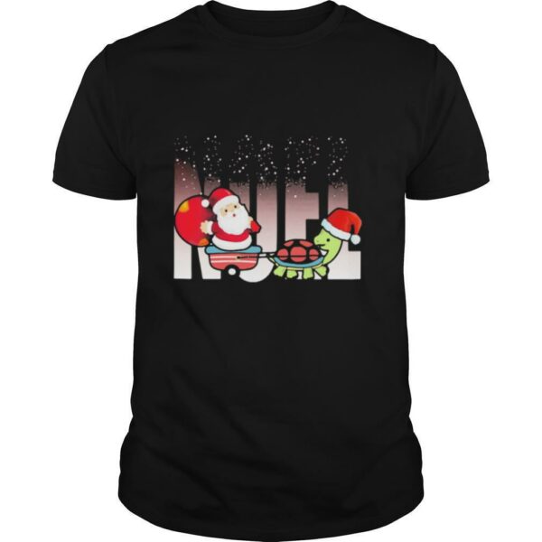 MERRY CHRISTMAS SANTA CLAUS RIDING TURTLE shirt