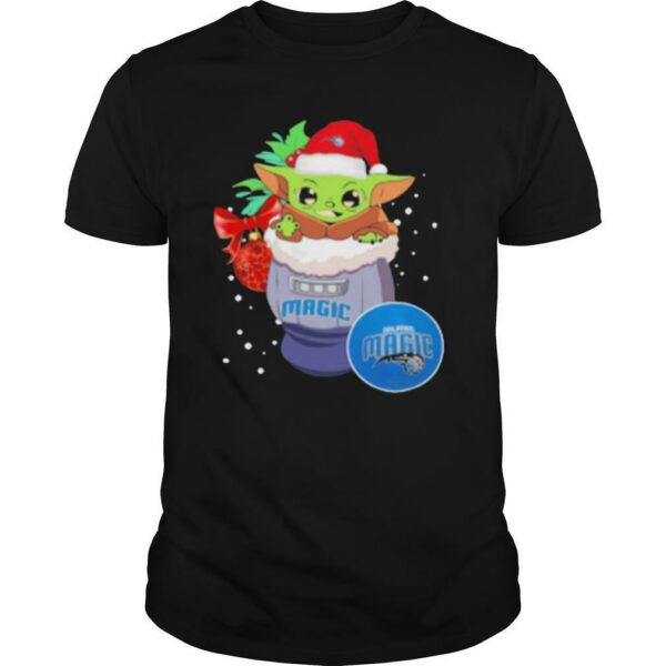 Magic Christmas Baby Yoda Star Wars NBA shirt