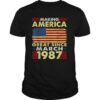 Making America Flag Great Since 1987 March 34th Bday T Shirt