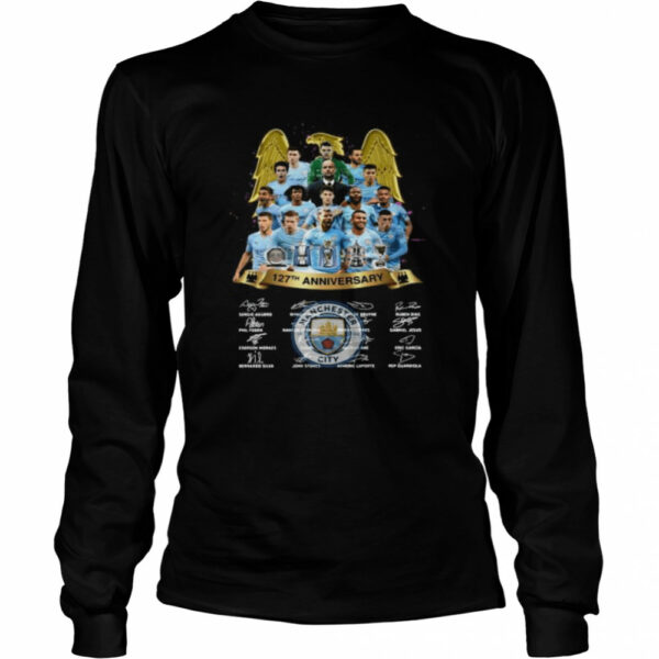 Manchester City 127th anniversary signatures shirt