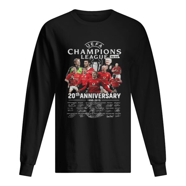 Manchester United UEFA Champions League 98 99 20th Anniversary Signatures shirt