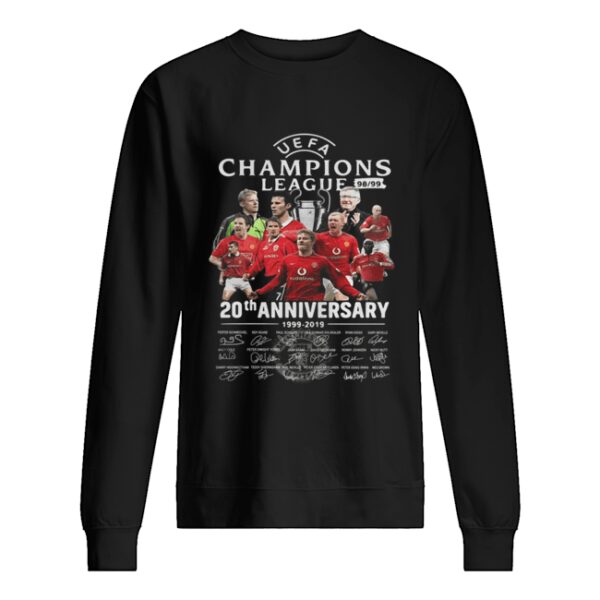 Manchester United UEFA Champions League 98 99 20th Anniversary Signatures shirt