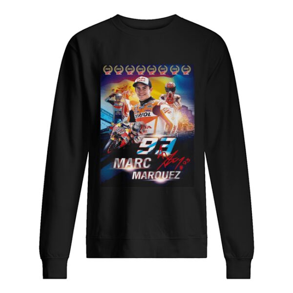 Marc Marquez MM93 world champion signature shirt