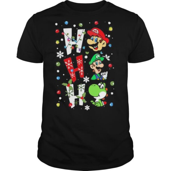 Mario ho ho ho merry christmas shirt