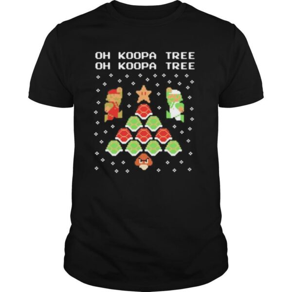 Mario oh koopa tree ugly merry christmas shirt