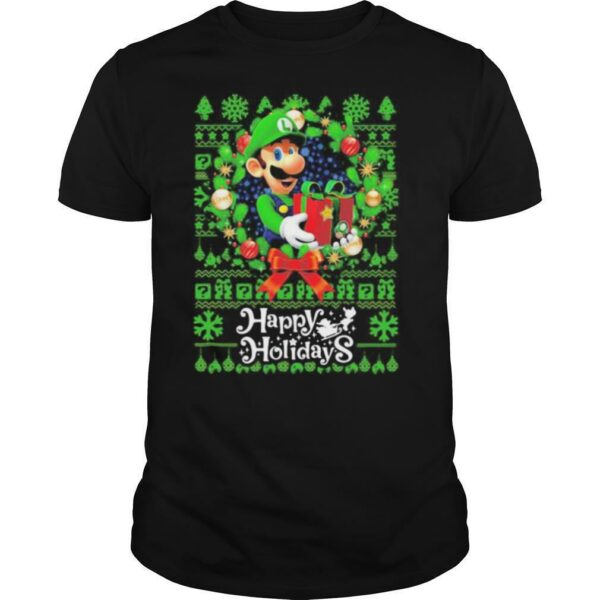 Mario ugly merry christmas happy holidays shirt