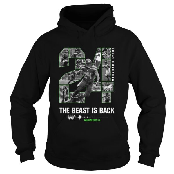 Marshawn Lynch 24 The Beast Is Back shirt