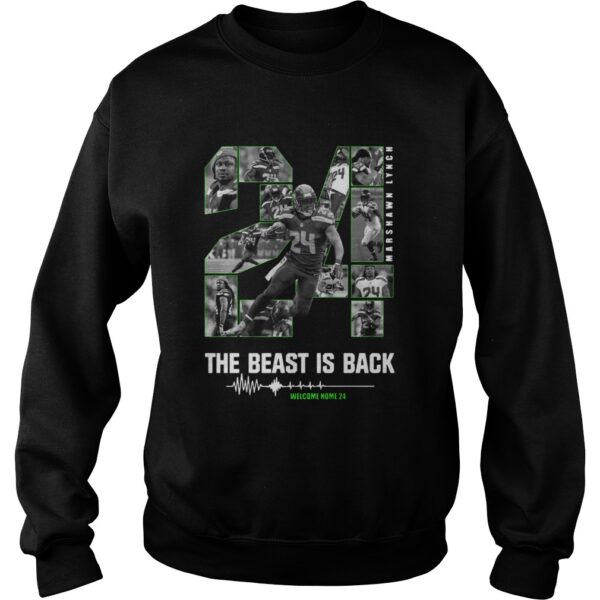 Marshawn Lynch 24 The Beast Is Back shirt