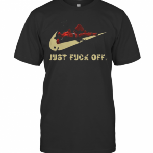 Marvel Anti Hero Deadpool Nike Just Fuck Off T-Shirt