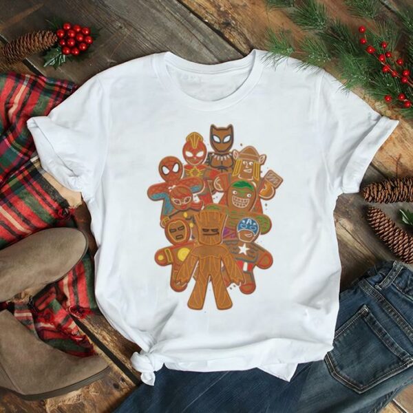 Marvel Avengers Gingerbread Cookies Funny Christmas Shirt