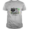 Mask ed and Merry Christmas SocialWorker shirt