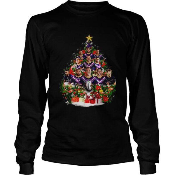 Melbourne Storm team players Christmas tree shirt