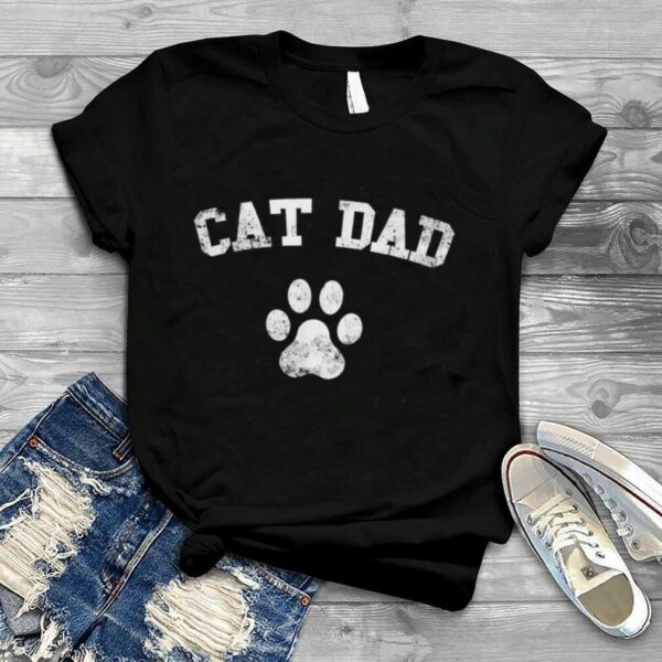 Mens Cat Dad For Men Father’s Day Christmas Birthday Funny Best T Shirt