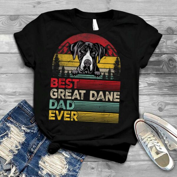 Mens Vintage Great Dane Dog Shirt Father’s Day Christmas For Dad T Shirt