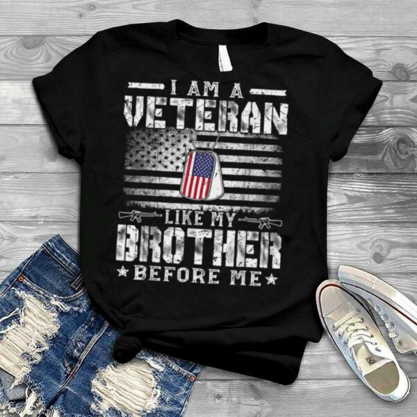 Mens Vintage USA Flag Father’s Day Christmas For Brother Grandpa T Shirt