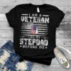 Mens Vintage USA Flag Father’s Day Christmas For Stepdad Grandpa T Shirt