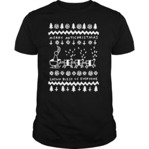 Merry Antichristmas Satan Bless Us Everyone Hugleikur Dagsson shirt