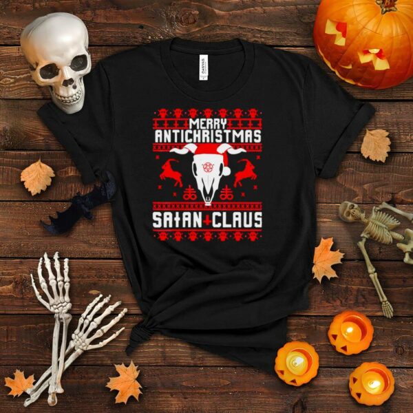 Merry Antichristmas Satan Claus Ugly Christmas Sweater Shirt