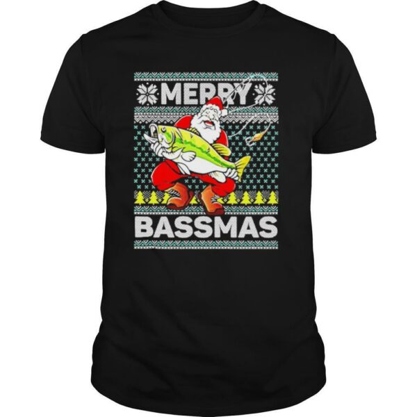 Merry Bassmas Fish Santa Christmas 2020 shirt