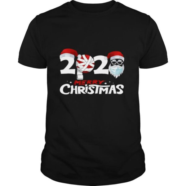 Merry Christmas 2020 Funny Santa Quarantine Xmas Face Mask shirt