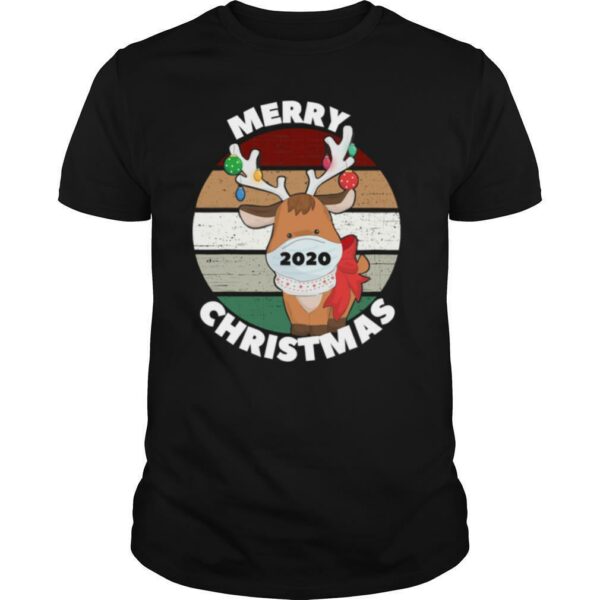 Merry Christmas 2020 Reindeer Wear Mask Vintage shirt