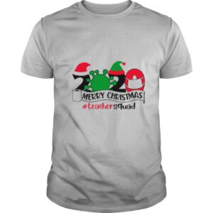 Merry Christmas 2020 Santa Elf Coronavirus Teacher Squad shirt