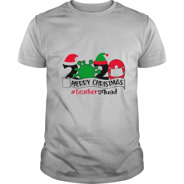 Merry Christmas 2020 Santa Elf Coronavirus Teacher Squad shirt