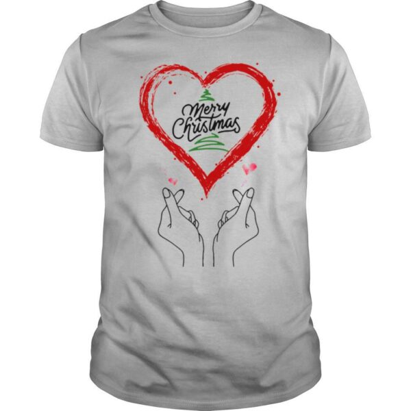 Merry Christmas Finger Heart shirt