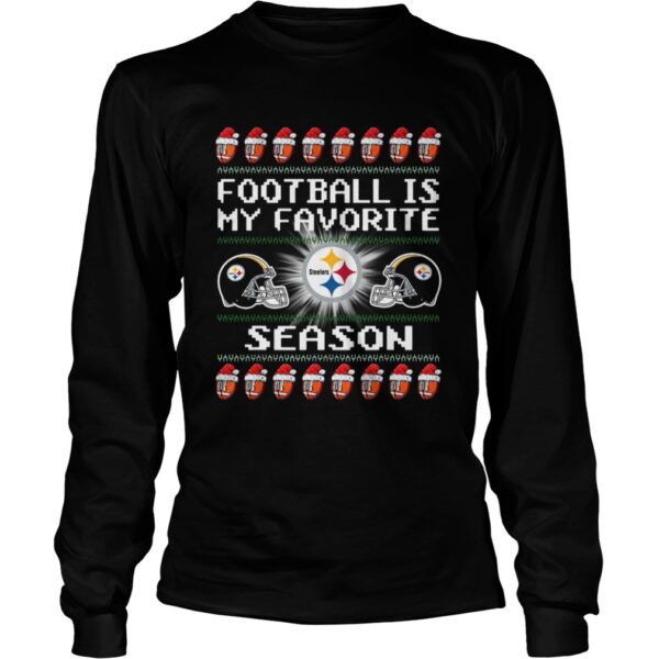 Merry Christmas Football Is My Favorite Season Pittsburgh Steeler shirt