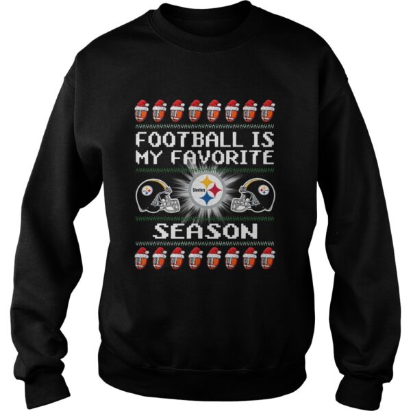 Merry Christmas Football Is My Favorite Season Pittsburgh Steeler shirt