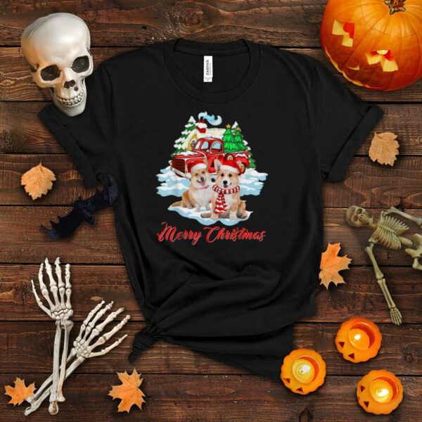 Merry Christmas Funny Santa Corgi Dog Lover Christmas T Shirt