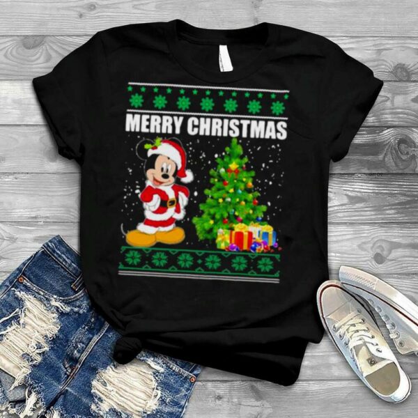 Merry Christmas Mickey Snow Shirt