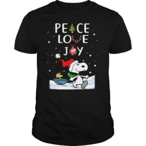 Merry Christmas Peanuts Snoopy Peace Love Joy shirt