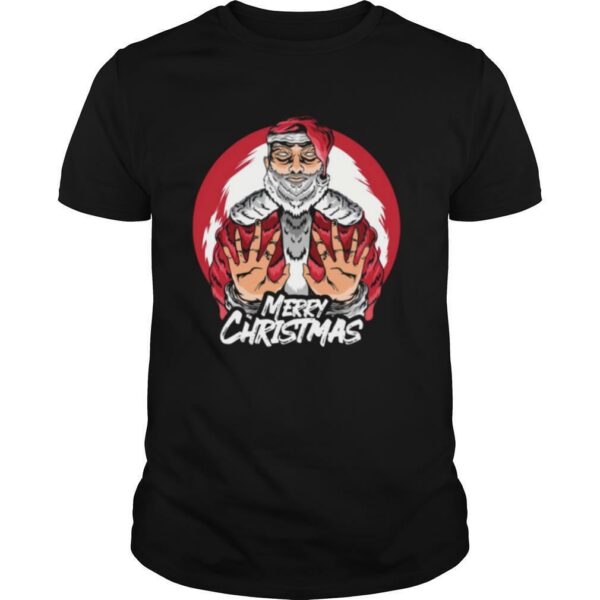 Merry Christmas Santa Claus With White Beard Christmas tshirt