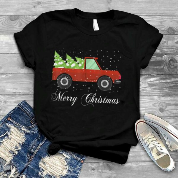 Merry Christmas Vintage Truck Great Family Gift T Shirt