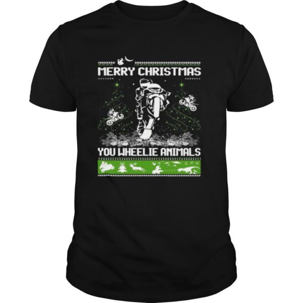 Merry Christmas You Wheelie Animals Ugly Christmas Sweater shirt