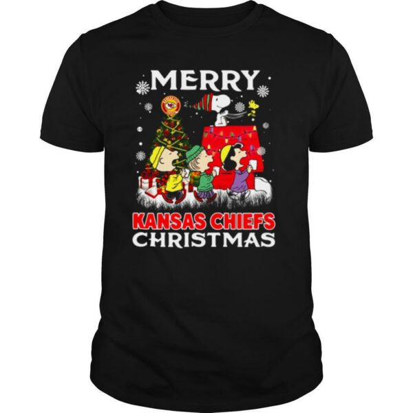 Merry Kansas Chiefs Christmas Snoopy shirt