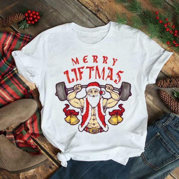 Merry Liftmas Fitness Christmas Shirt Santa Deadlift Gym Xmas Men Gifts Graphic shirt