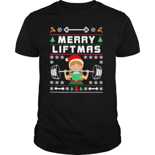 Merry Liftmas For Girls Women Christmas Gym Lover Girl shirt