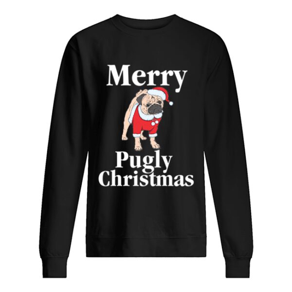 Merry Pugly Christmas Pug Xmas Dog Lover shirt