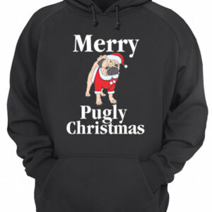 Merry Pugly Christmas Pug Xmas Dog Lover shirt 3